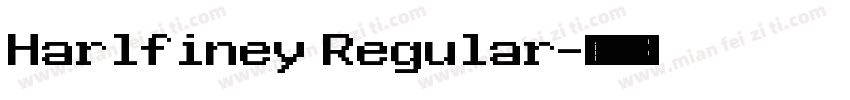 Harlfiney Regular字体转换